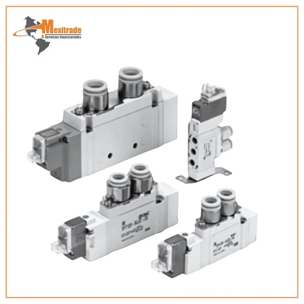 Válvula de solenoide de 5 puertos SMC Serie SY50000