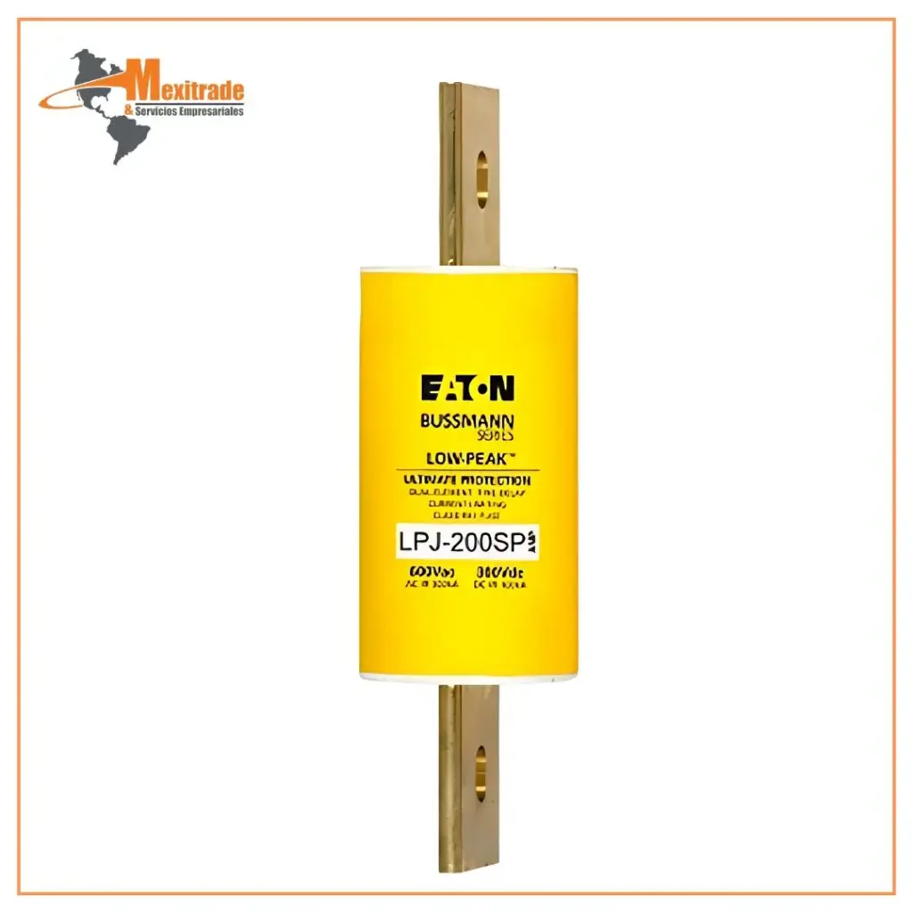 Fusible con Retardo Clase J, 600 VCA/300VCD, 200 A LPJ-200SP 