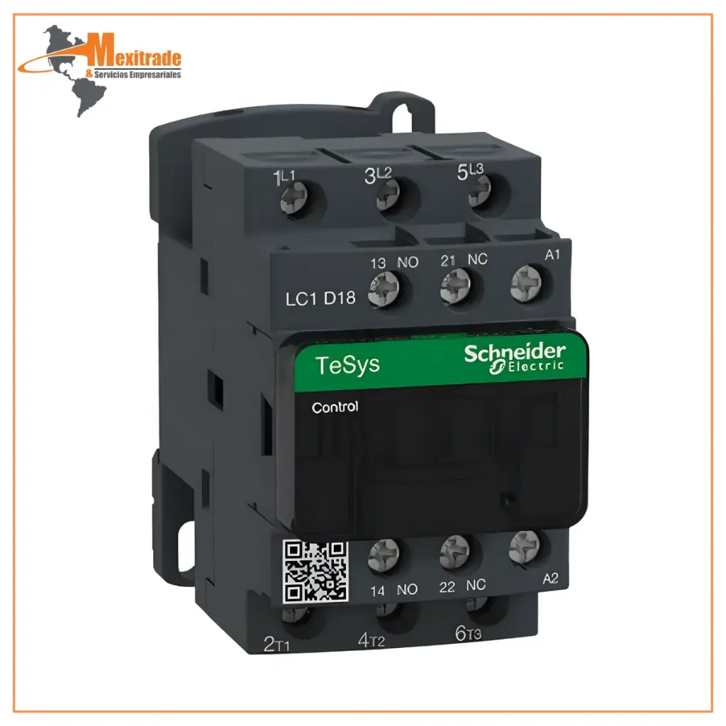 Contactor TeSysD de 18A, 440V, 3 Polos, 3 Fases, Bobina de 110V