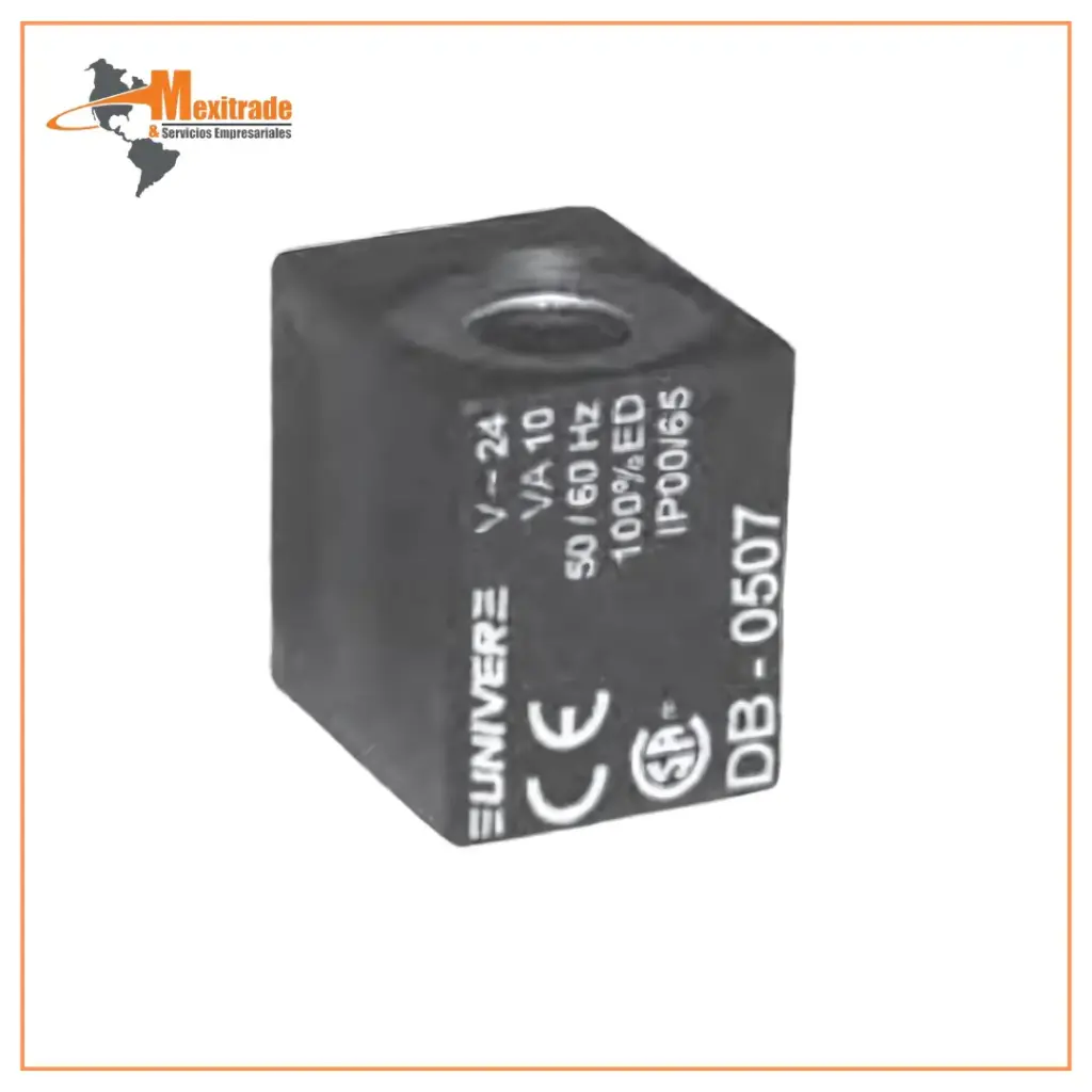 Bobina U2 Lado 30 Mm Compatible Con Electropiloto U2 Tension 24 V/50-60 Hz Ref. Univer Db-0507
