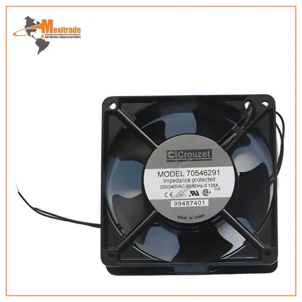 CROUZET 70546291 220/240V 0,125A 2cable Enfriamiento Ventilador 