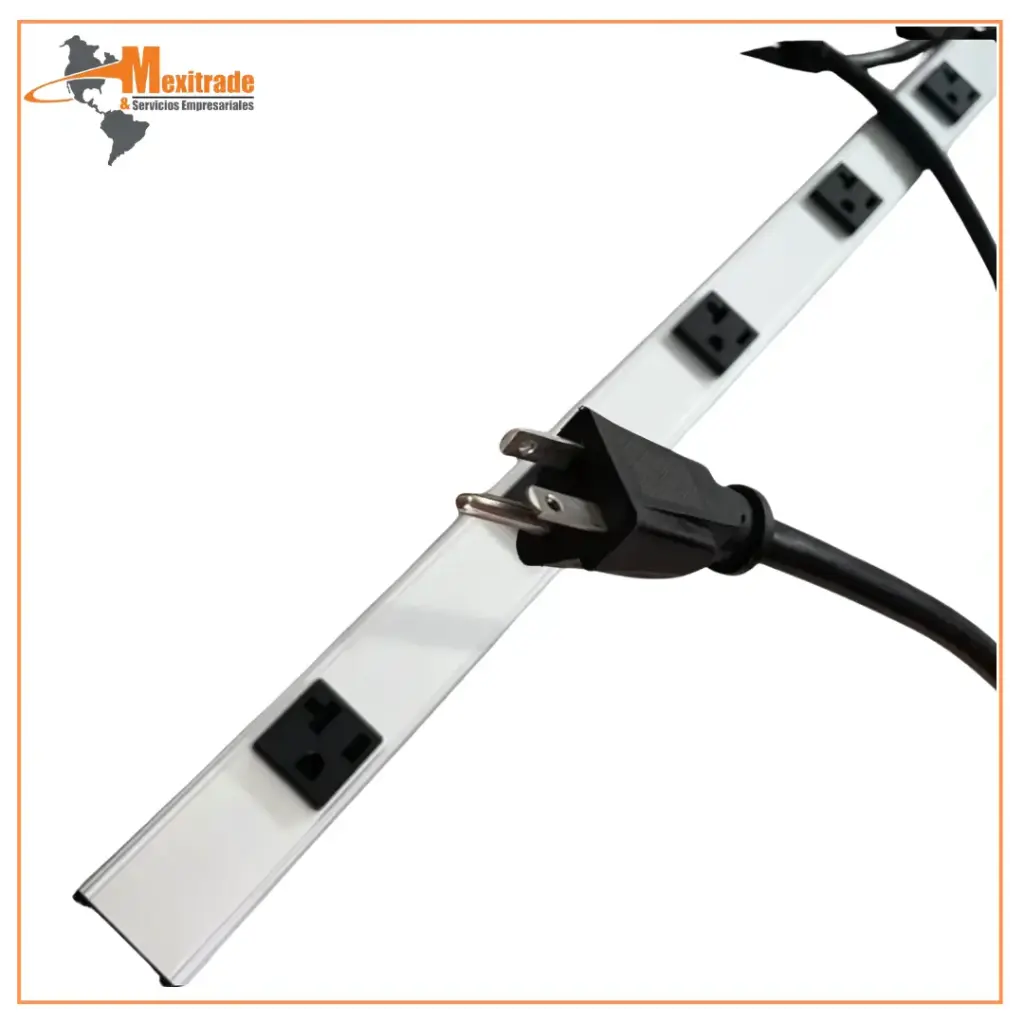 Barra Multicontactos,6 pies de Metal 