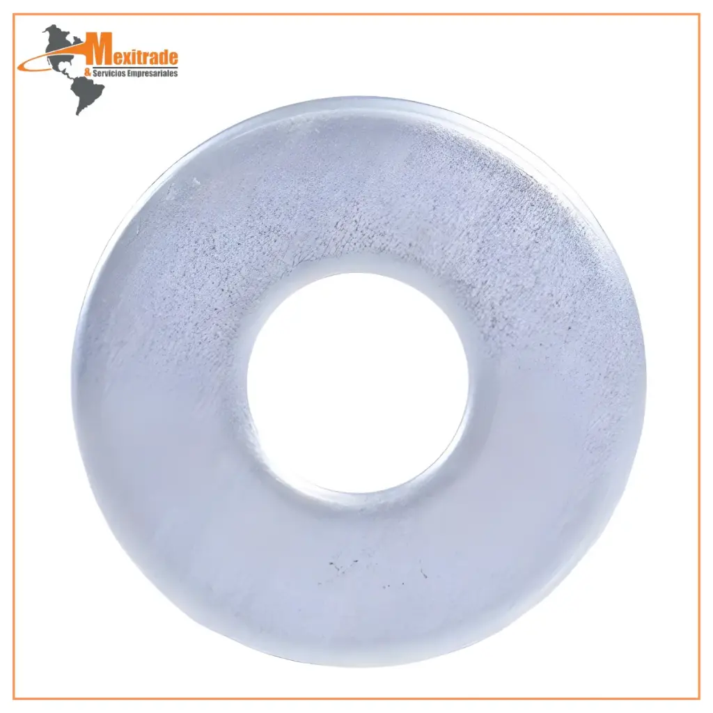 Rondana plana de 1/4", acero. ROLD-1/4