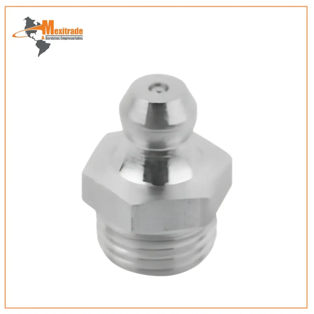 Boquilla de Engrase Recta DIN 71412 – M06x1, Forma A, NORELEM 97940-1106100