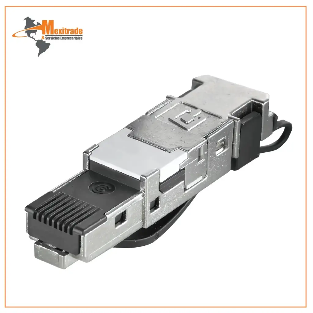 Conector RJ45 sin Herramienta Weidmüller IE-PS-RJ45-FH-BK para Ethernet Industrial