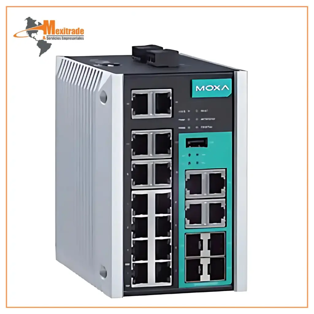 Conmutador Ethernet Moxa EDS-518E-4GTXSFP