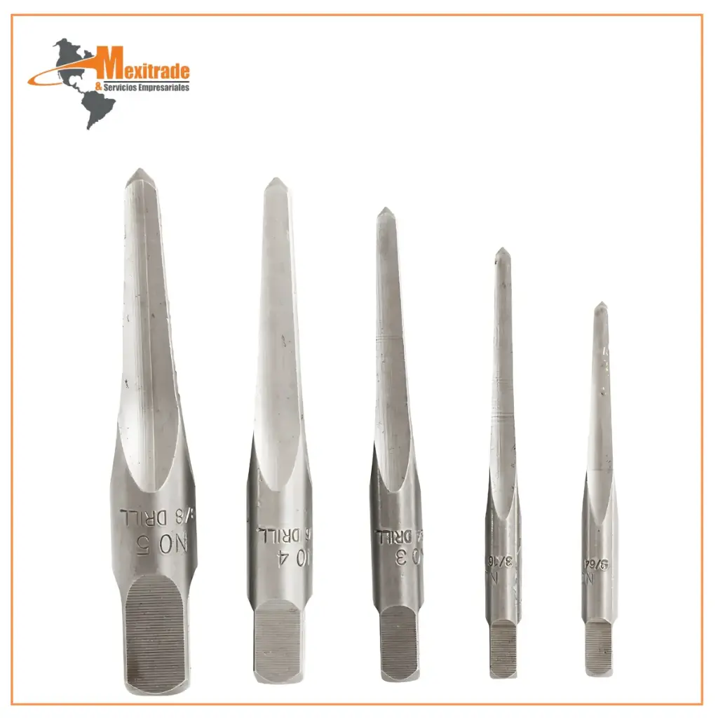 Set Extractores Rectos – 5 unidades