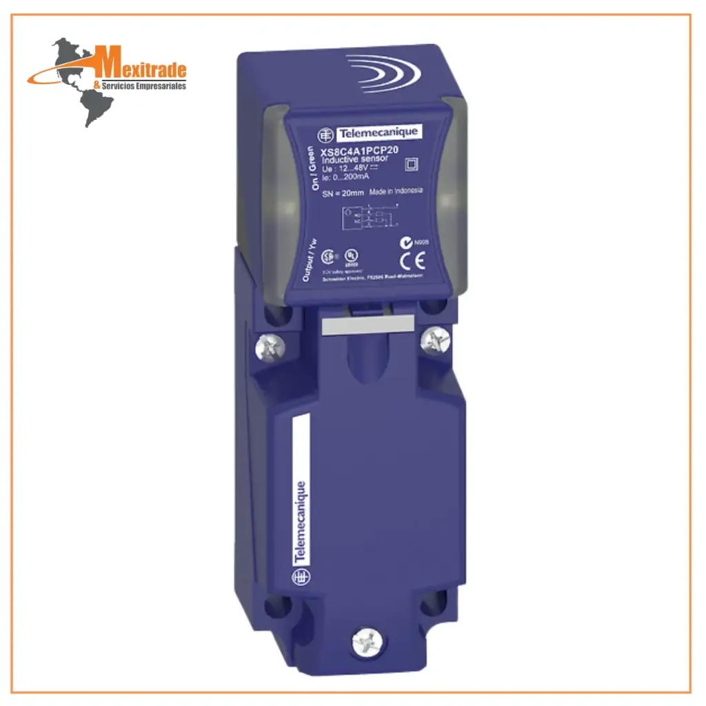 Sensores de proximidad inductivos XS, sensor inductivo XS8 40x40x117