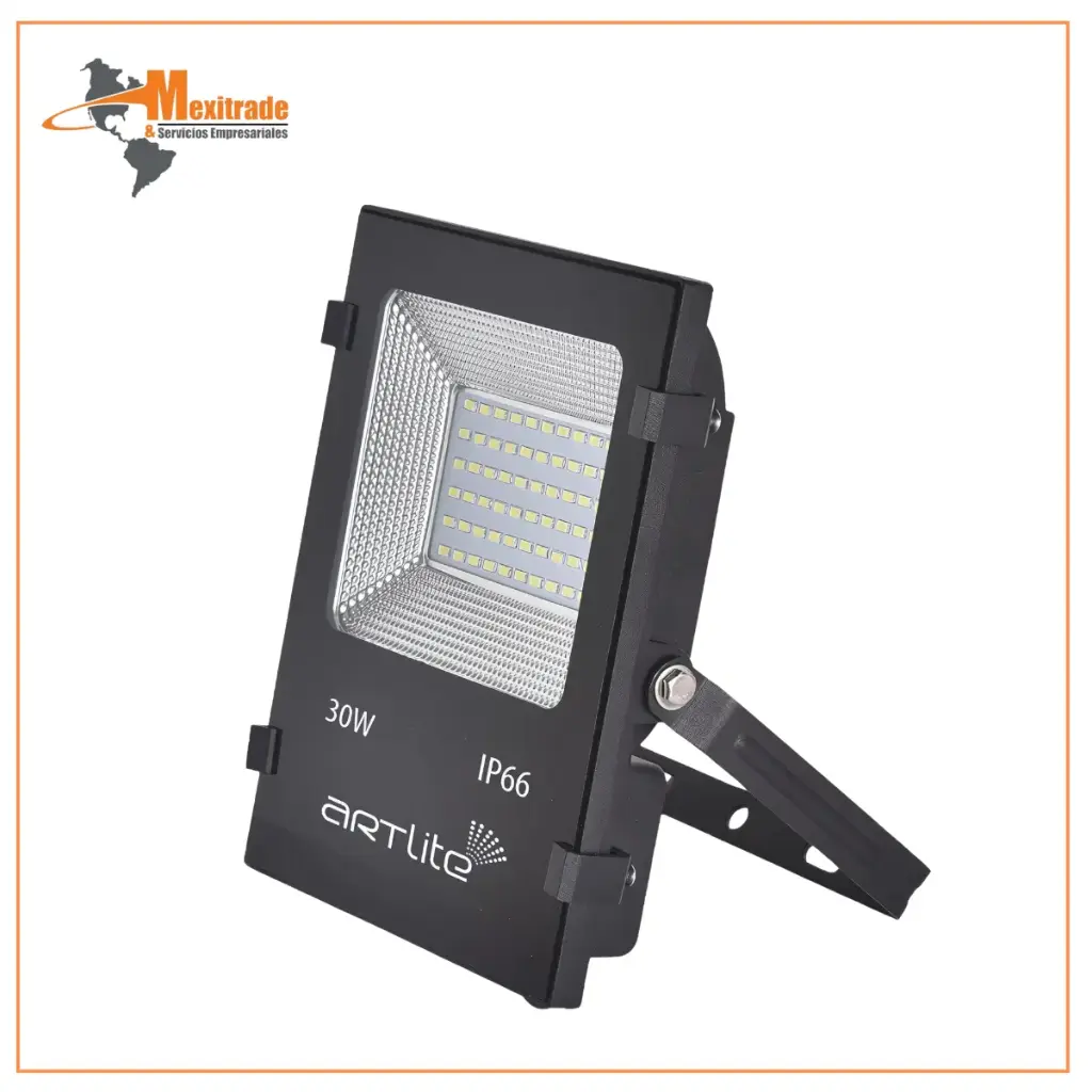 Reflector LED SMD cuadrado IP66 30W Blanco Frio 