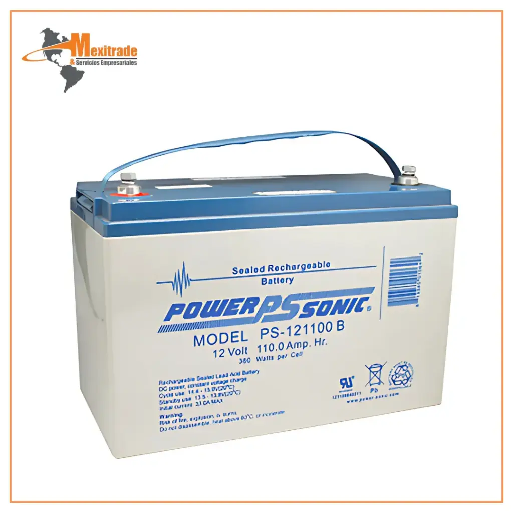 Batería Recargable 12V/110AH PowerSonic Term.B