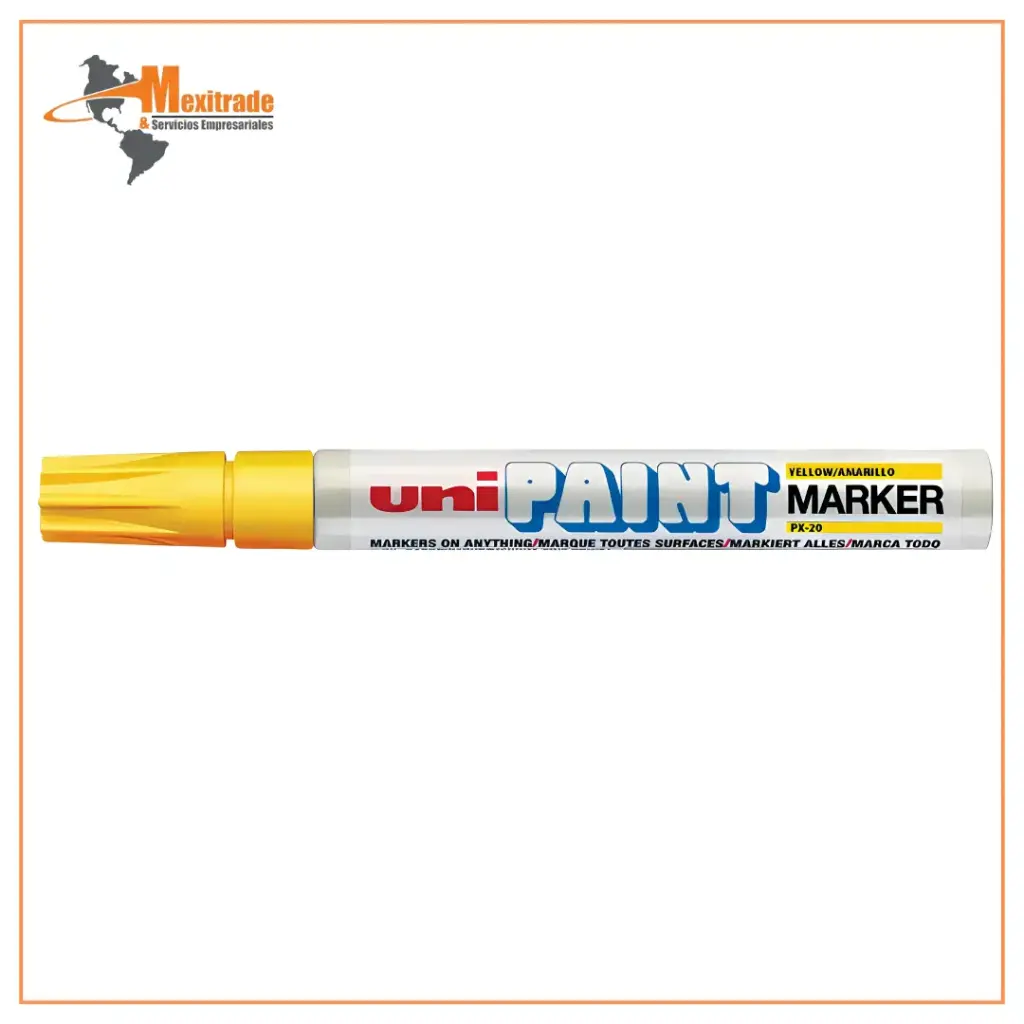Marcador Amarillo Punto Medio UNIPAINT