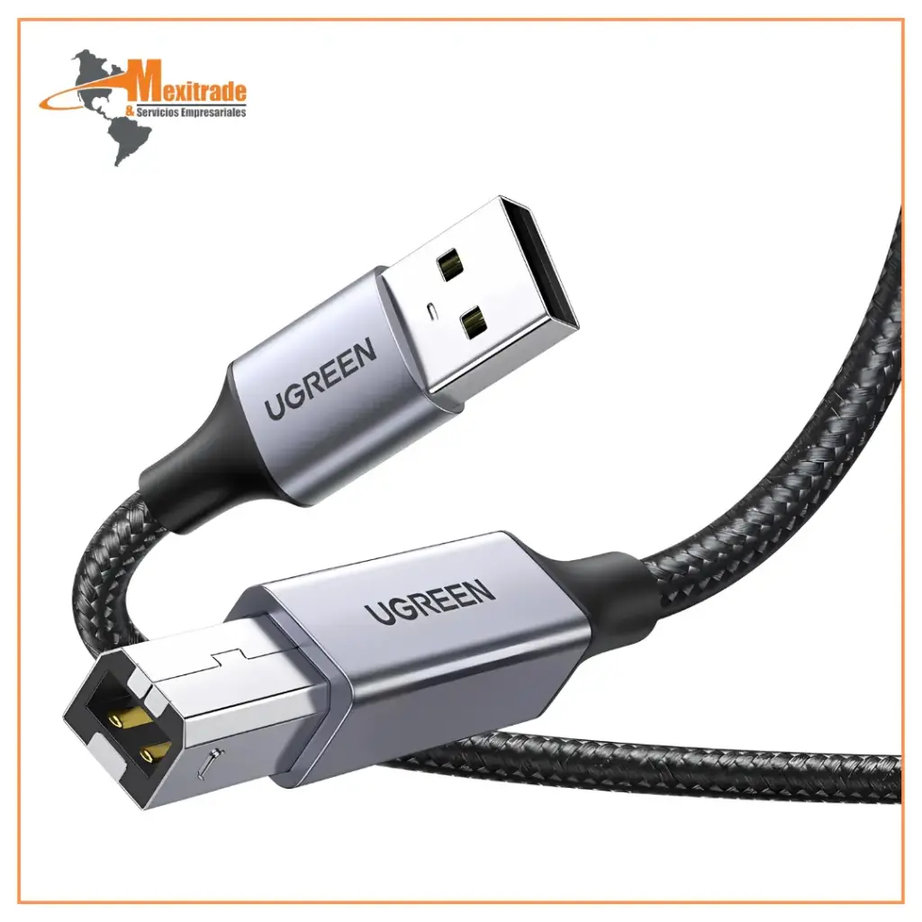 Cable Impresora Largo USB 2.0 Tipo A a Tipo B, Cable USB a B UGREEN 