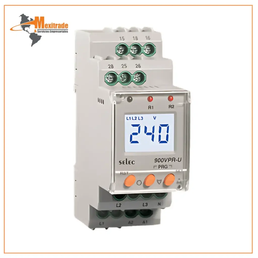 Relevador de Protección de Voltaje, 90x35 