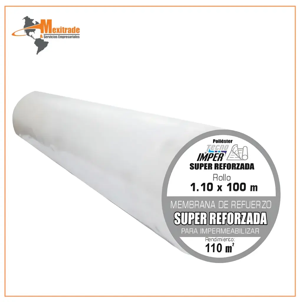 Malla Impermeabilizante Super Reforzada Rollo 1.10x 100 metros