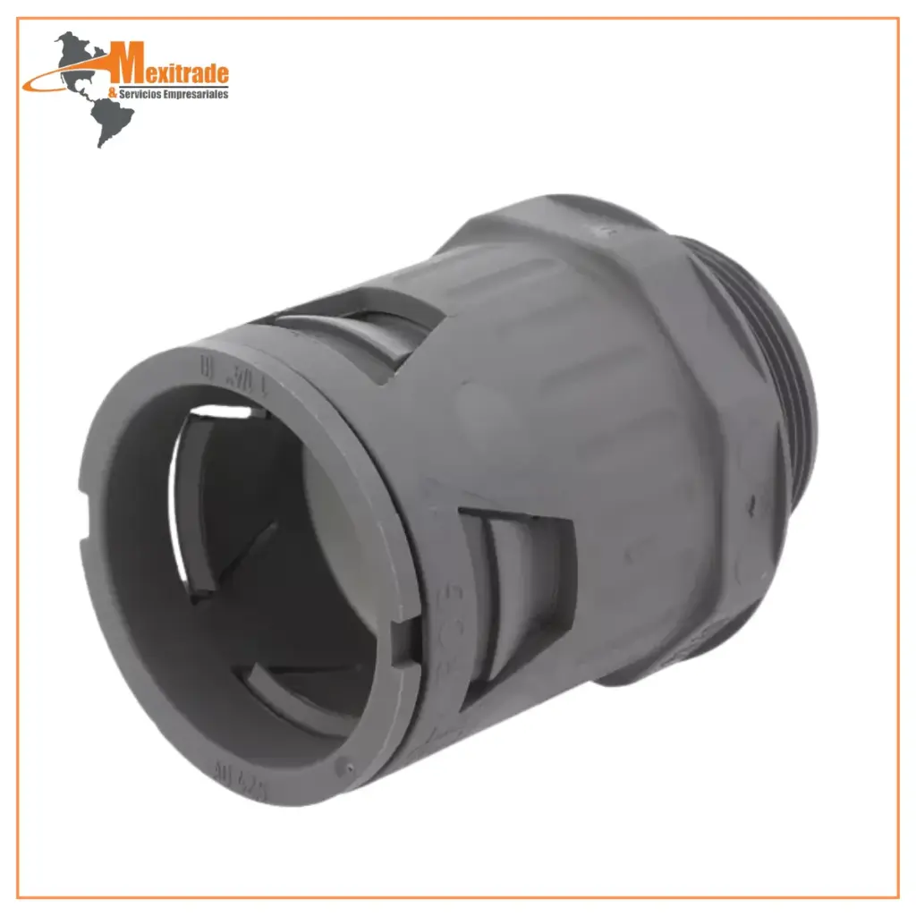 Conector de terminal recto, rosca métrica, exterior; IP68, IP69 