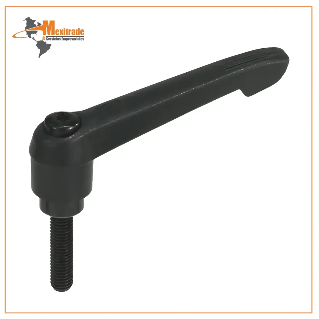 Manija con Vástago M8 X 20mm Negra #K0269.2081X20 KIPP 