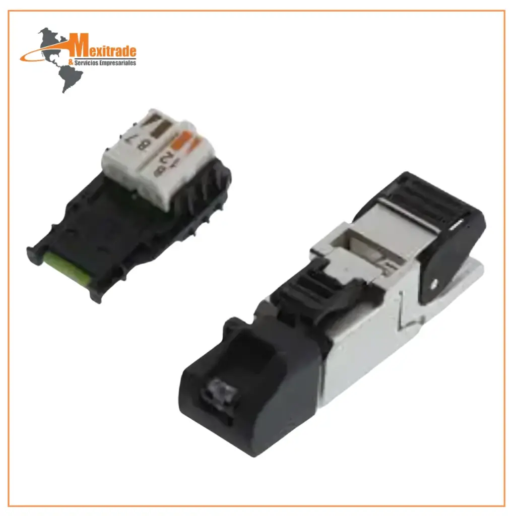 Conector Modular, RJ45 Plug, 1 x 1 (Puerto), Cat6a, IP20, Montaje de cable
