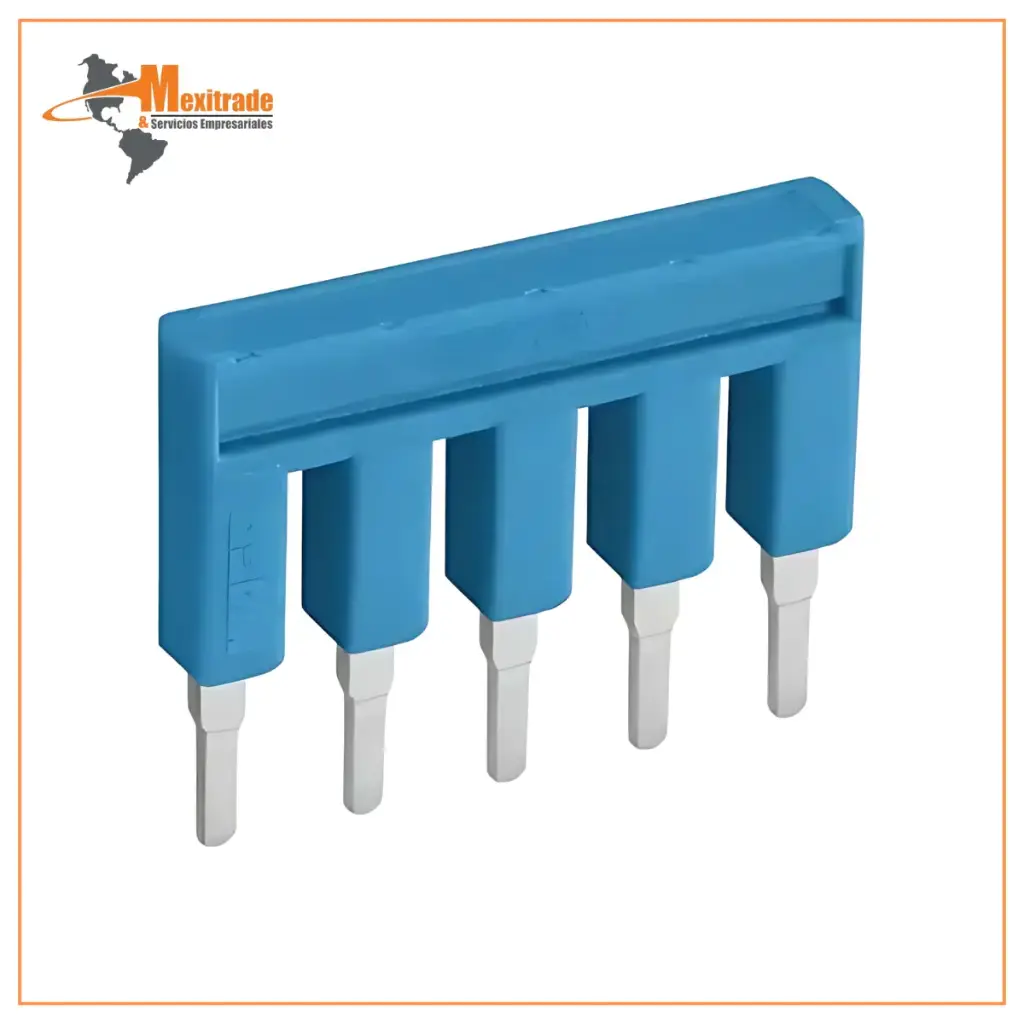 Puente; 5 polos; aislado; azul