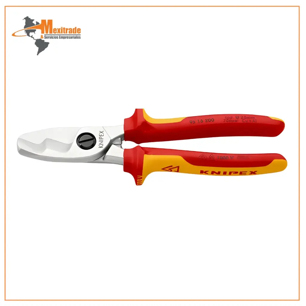 Cortacables Con filo de corte doble aislados con fundas en dos componentes