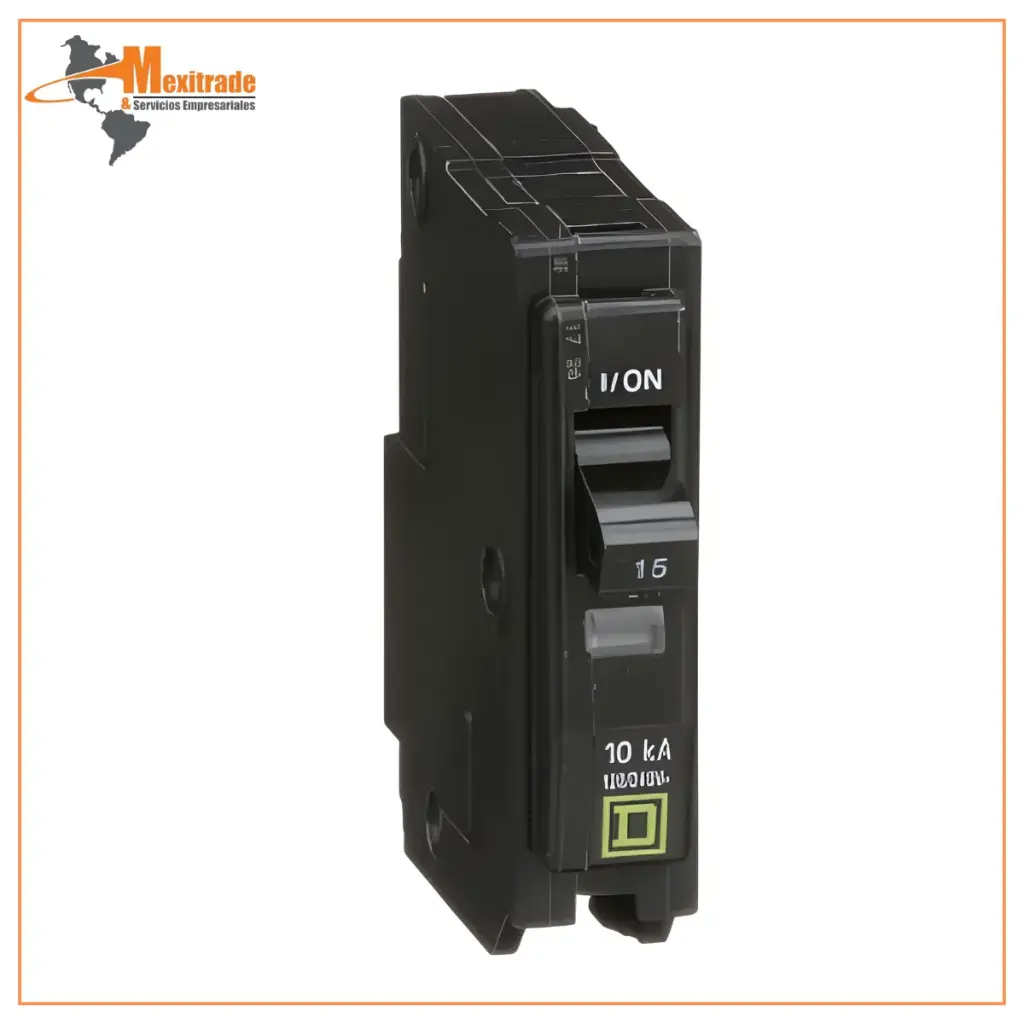 QO115 INTERRUPTOR TERMOMAGNETICO SIN GABINETE 1P 15A 240V SQ
