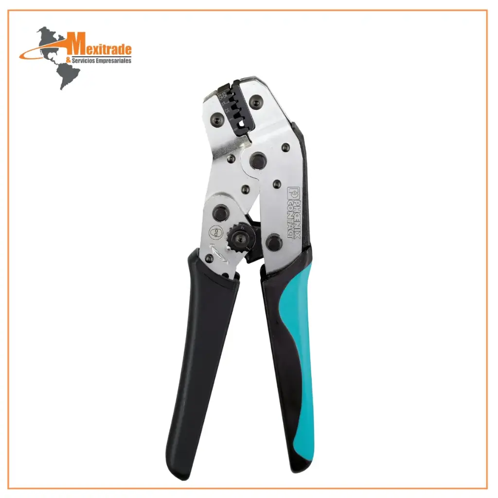 Pinza de crimpado, para punteras sin collar aislante 