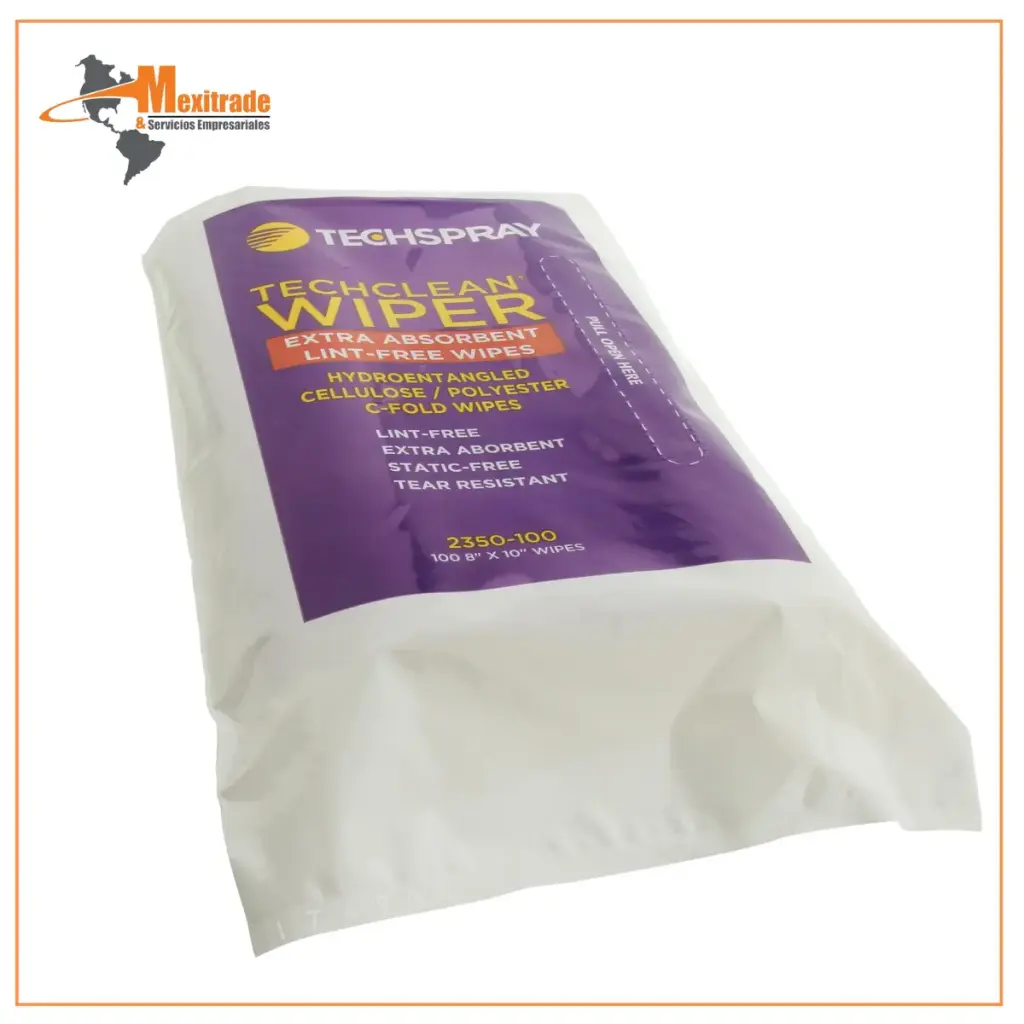 Toallitas para Mantenimiento de Cuarto Limpio, Celulosa/Poliéster