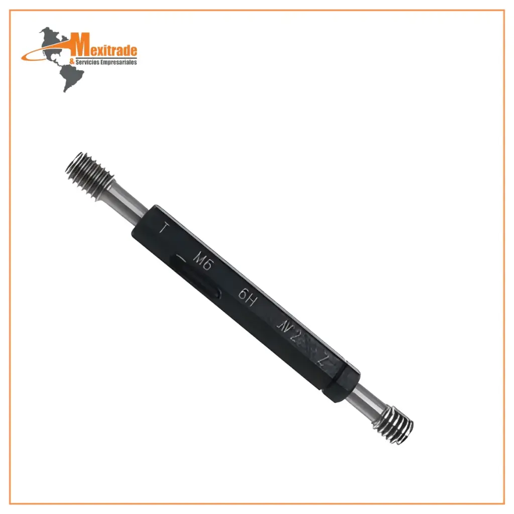 Medidores de rosa M6 x 1,0 6H Go NoGO medidor de enjufe de rosa métrico M6