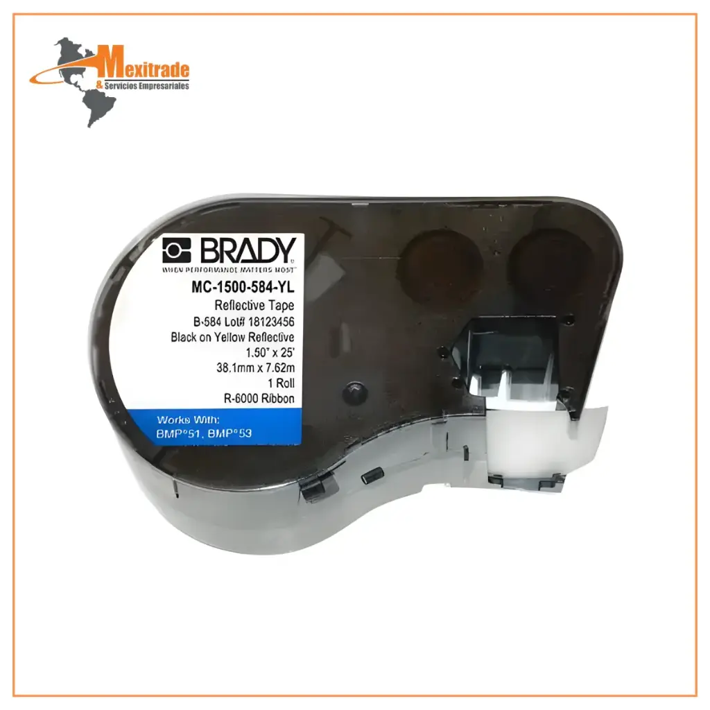 YL – Cinta para Impresora de Etiquetas, Reflectiva Adhesiva