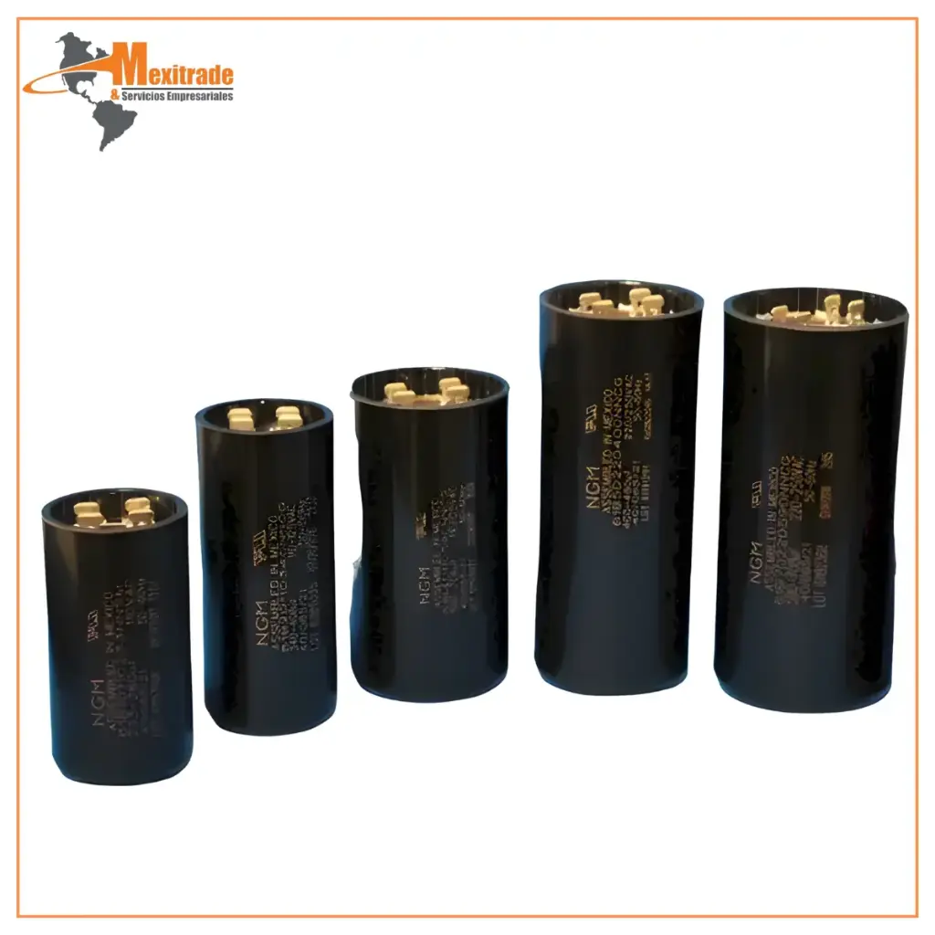 Capacitor de Arranque 270–324 µF 110 V para Motores 1/2–3/4 HP