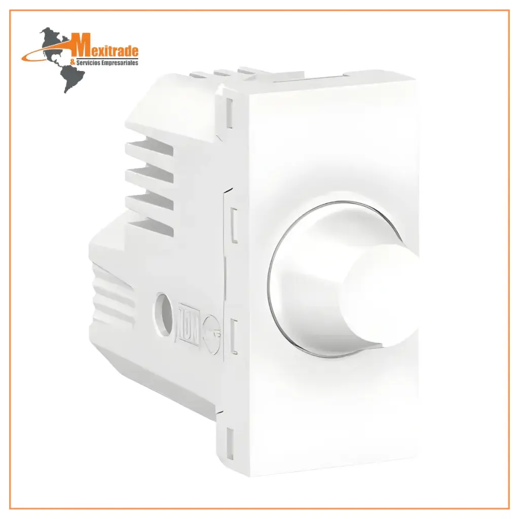 Schneider Electric Atenuador Giratorio S70710024, 1 Módulo, Blanco
