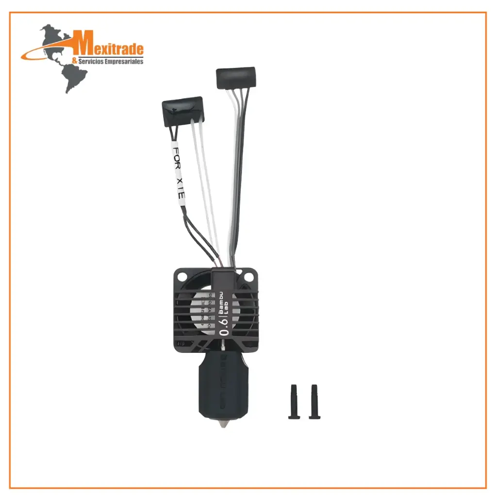 Bambu Lab X1E Complete Hotend Assembly – Hardened Steel 0.4 mm / 0.6 mm