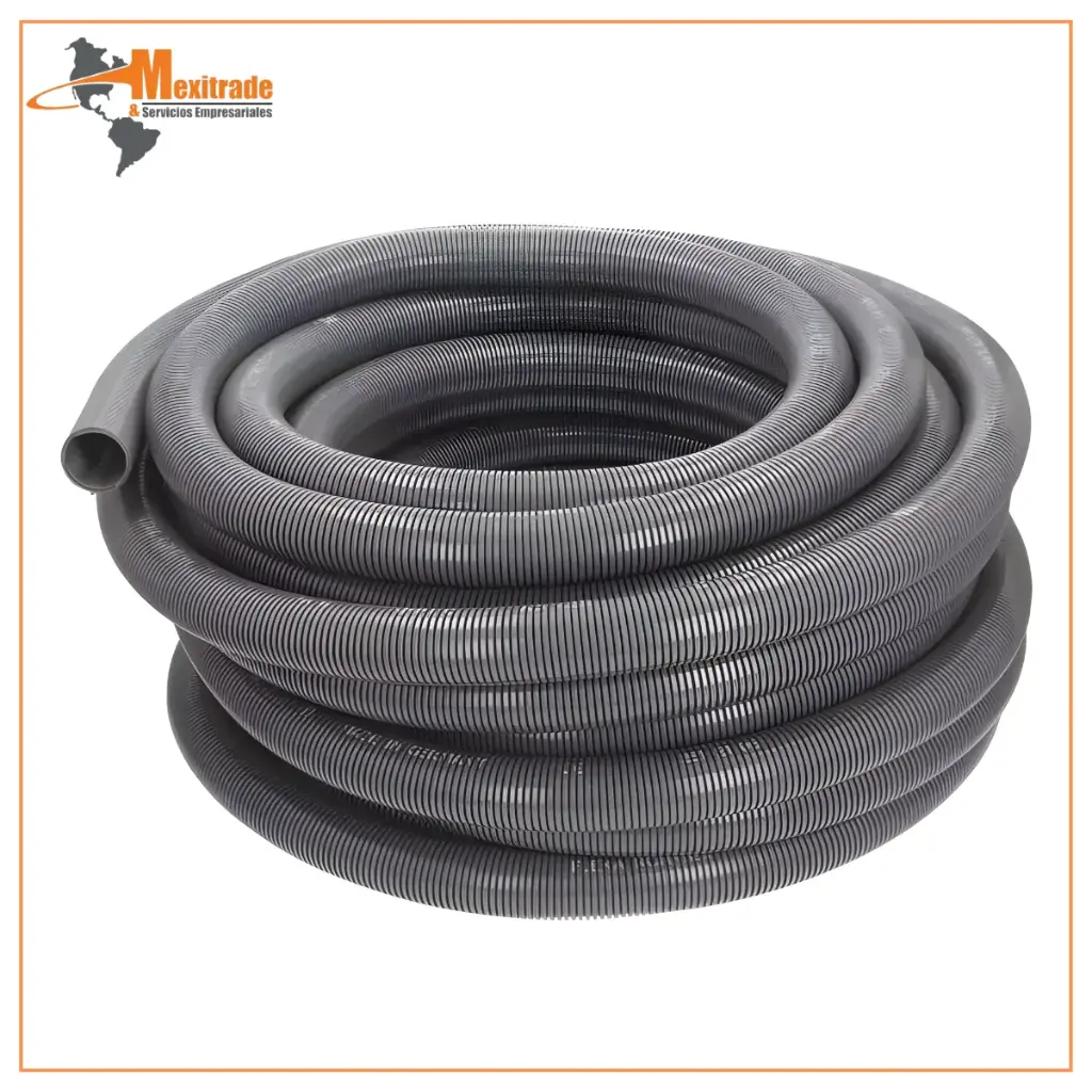 Tubería de protección; Medida: 42; poliámido 6; gris; Øint: 36mm 