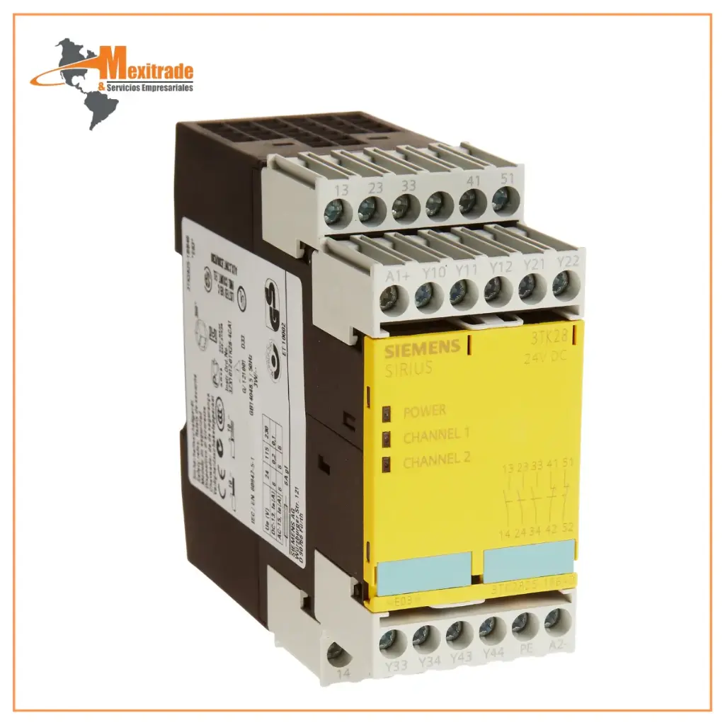 Relé de seguridad SIRIUS con circuitos de habilitación 3TK2827-1BB40