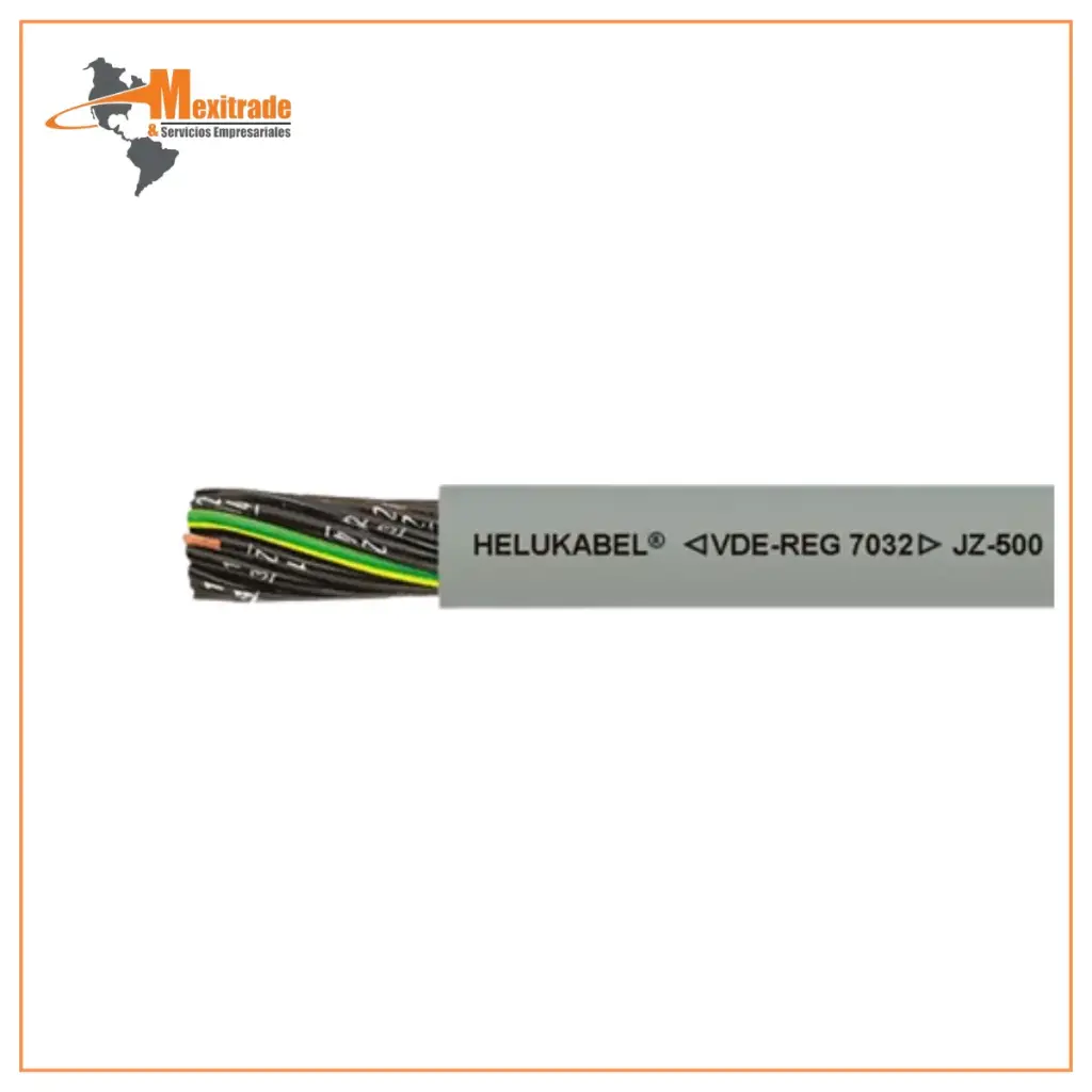 Cable; JZ-500; 5G1,5mm2; sin blindaje; 300V,500V; Cu; cuerda; gris 