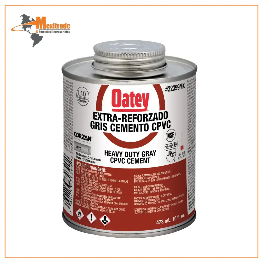 Cemento gris para CPVC extra-reforzado