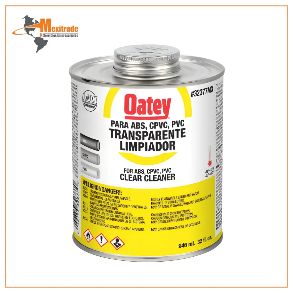 LIMPIADOR TRANSPARENTE PARA PVC