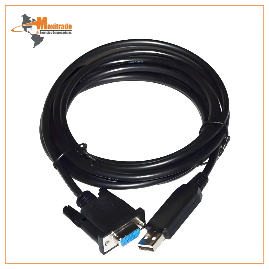 Cable adaptador USB  RS232 A D-SUB 9PIN DB9 hembra 1.8 m 