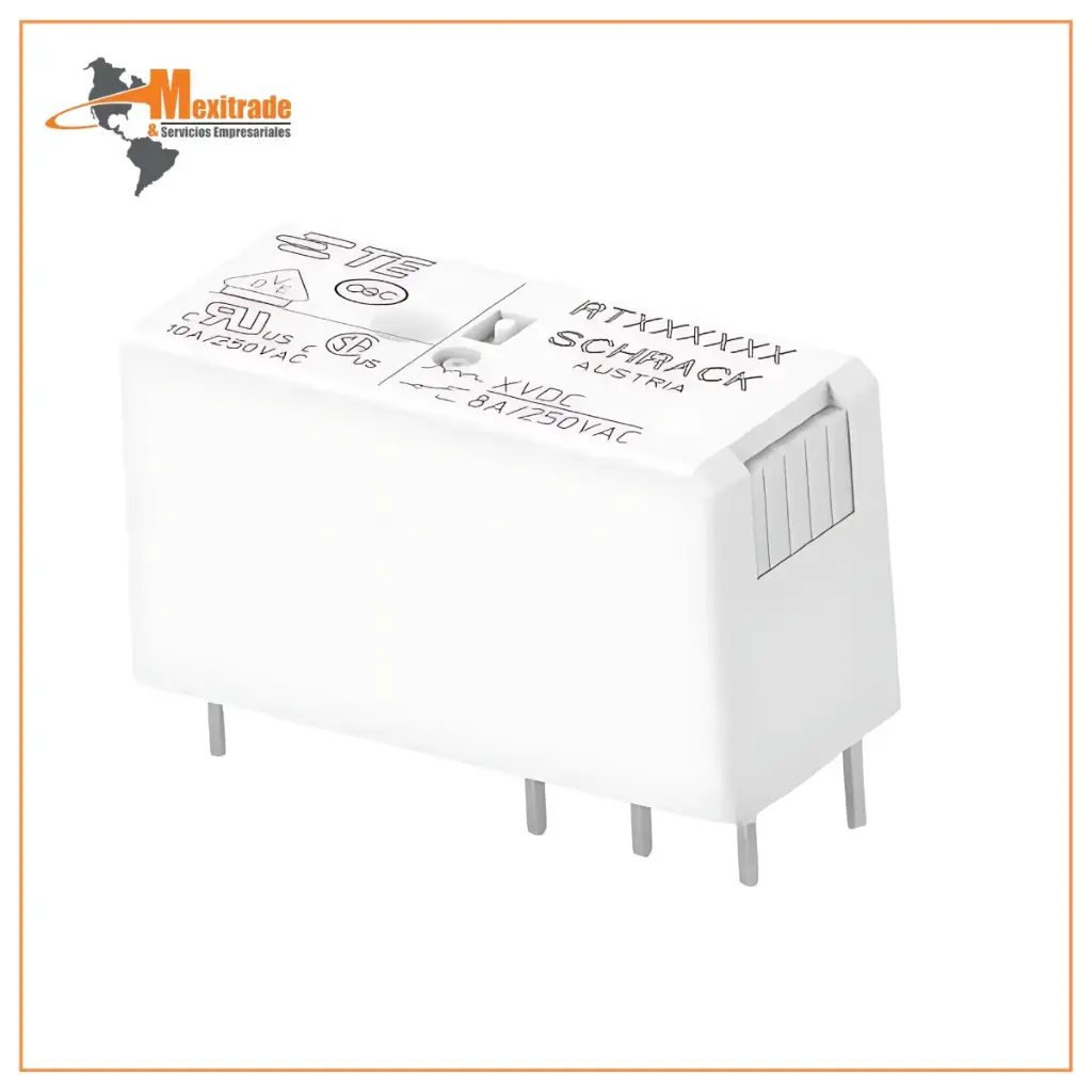 Relé de potencia sin enclavamiento RT2 de 2 polos rt424024