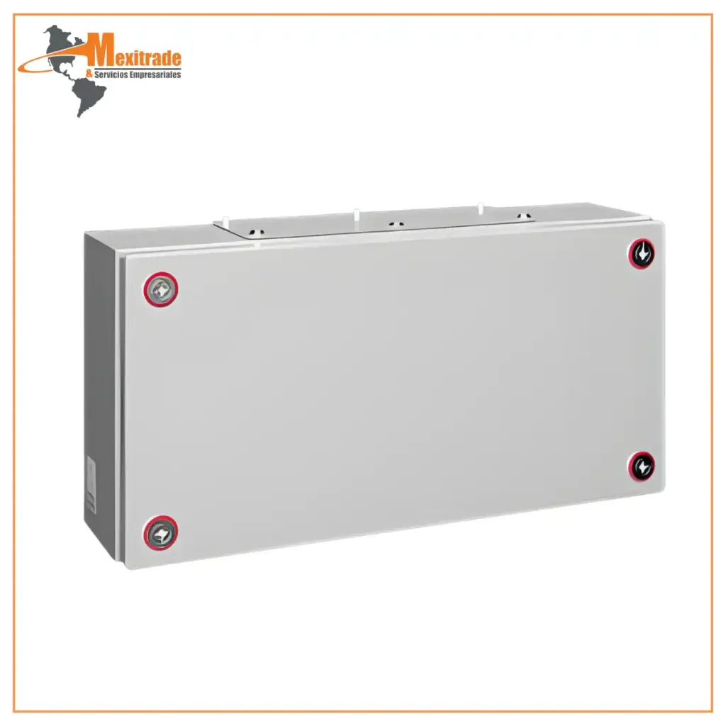 Caja de bornes KX, chapa de acero, con placa entrada de cables 