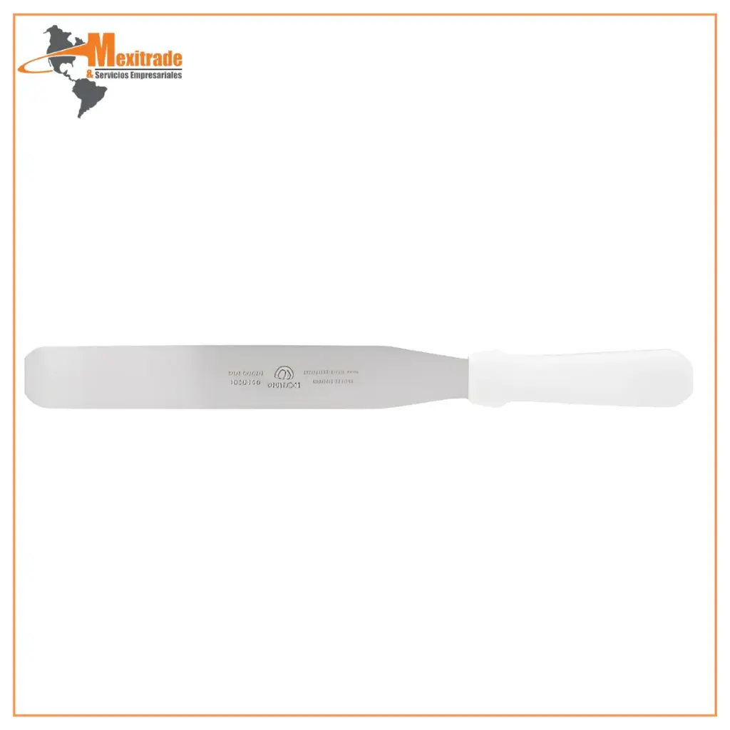 Espátula recta repostería acero inoxidable 10 pulgadas 