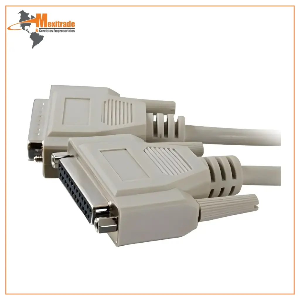 Cable de extensión serie con conectores DB25 macho y hembra RS232 