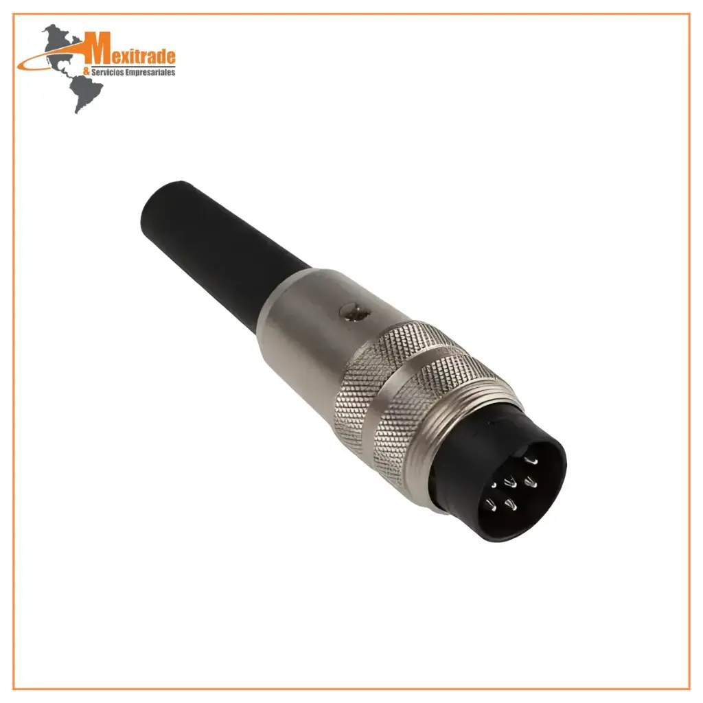 Conector Circular Tipo Enchufe - 6 Posiciones para Montaje en Cable