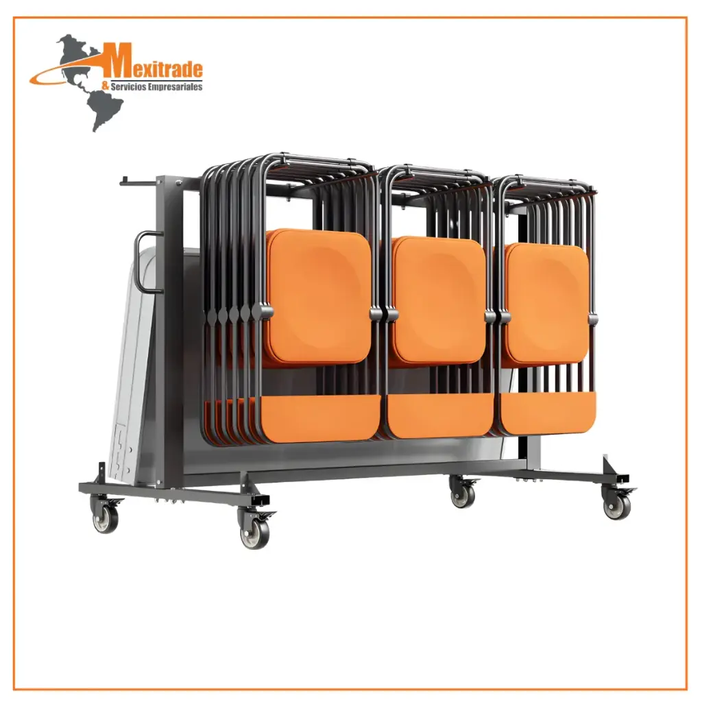 VEVOR - Estante  Plegable para sillas  de 400 Libras,  Capacidad de 400  Libras