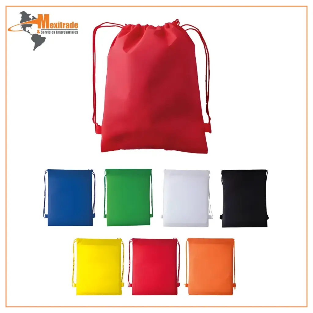 Paquete de 10 Morrales Ecológicos Non Woven con Cordón 