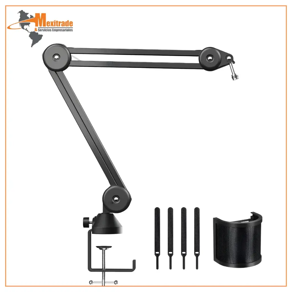 Soporte de Escritorio para Micrófono TONOR T40 con Brazo Articulado y Filtro Antipop