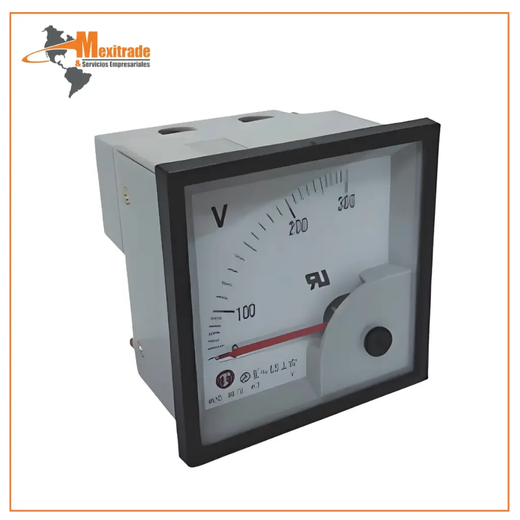 Volmetro Análogo de Panel – 72x72mm, 600VAC (Serie BE-72)