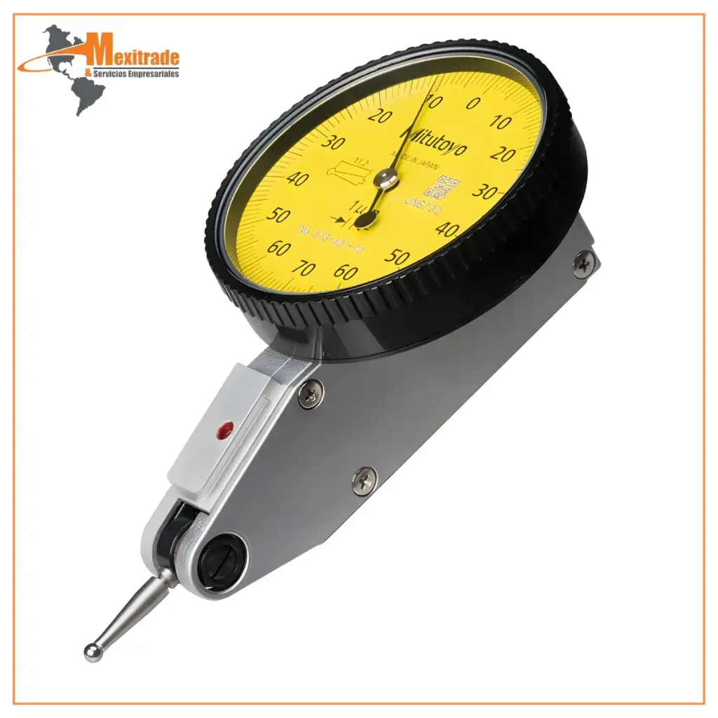 Indicador de Carátula Mitutoyo 513-401-10E Tipo Dial 0.14 mm Precisión 1 µm
