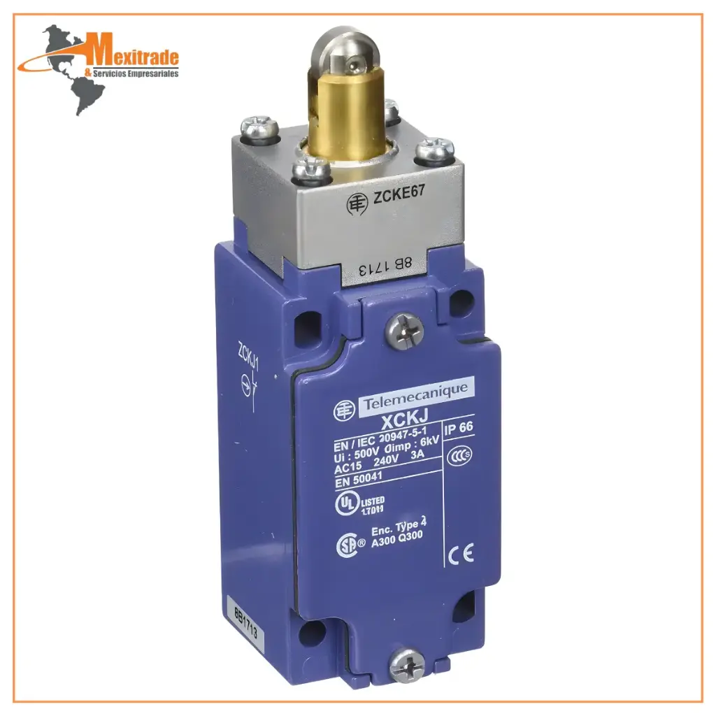 Interruptor de Límite (Limit Switch) Schneider Electric XCKJ167 – 2 Polos