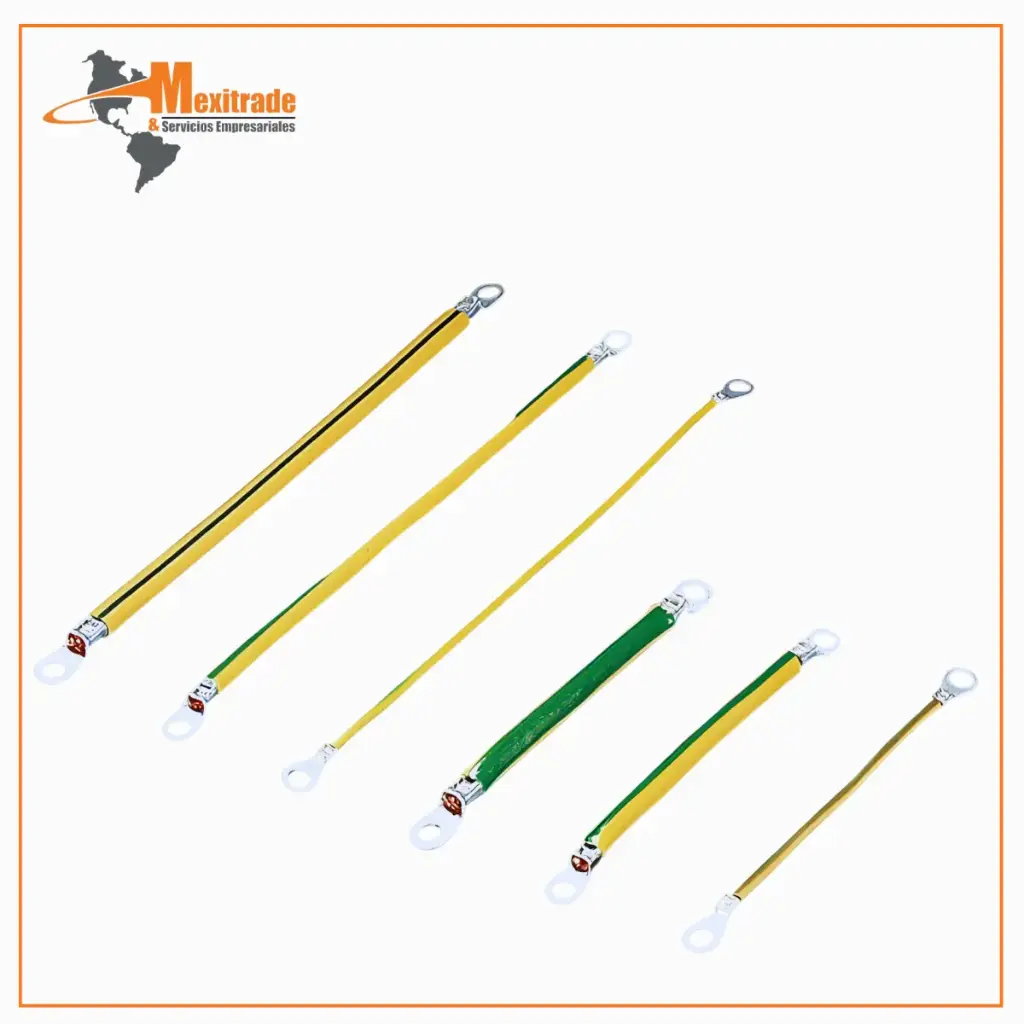 Cinta de Toma de Tierra Rittal SZ  L: 350mm, 10mm² - Conexión M6-M6