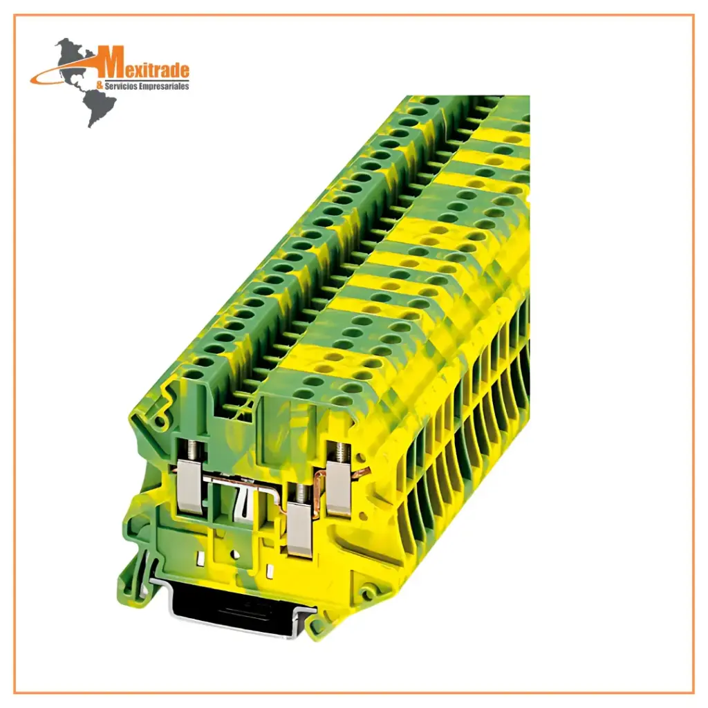 UT 2,5-TWIN-PE - Borna de tierra Phoenix Contact 